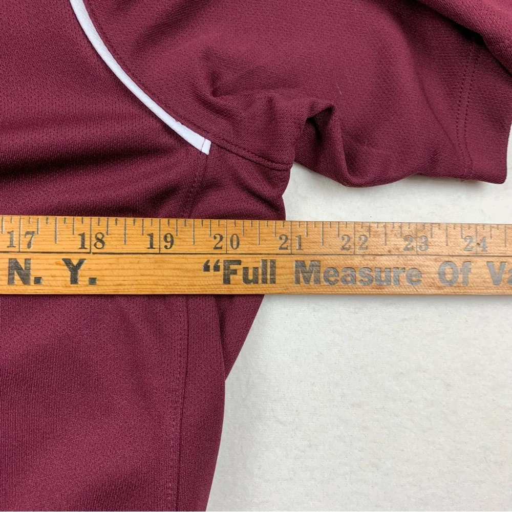 Nike Dri-Fit Polo‎ Men Medium Maroon Football Athletic Academia Millbury Woolies